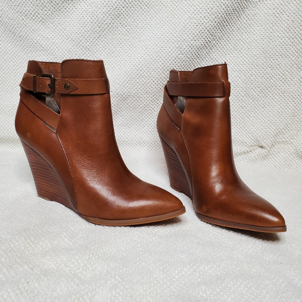 Seychelles whiskey leather bootie